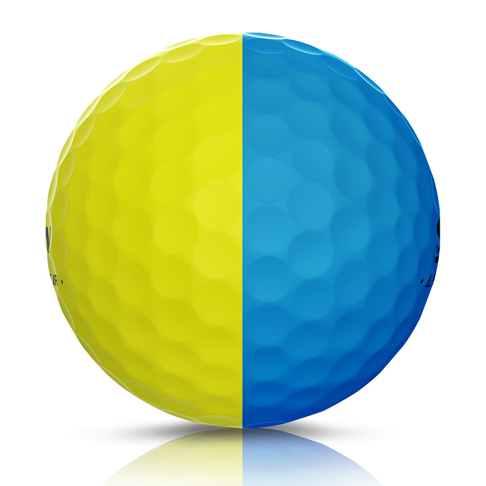 Srixon Q-Star Tour Divide 2 Golf Balls - Brite Yellow / Blue